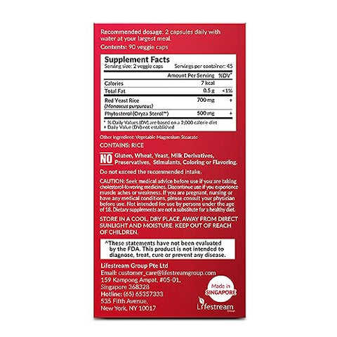 CHOLRestore – Arroz Vermelho com Fitosterol, Suplemento para Saúde, Suporte aos Níveis Saudáveis de Colesterol, Citrinina, Aflatoxina - LABO Nutrition
