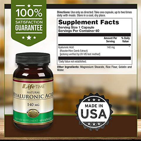 LIFETIME - Ácido Hialurônico Natural Vitalício | Apoia a Saúde da Pele | 30ml