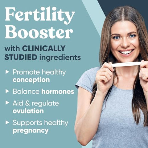 Eu Natural - Conception – Suplemento para Fertilidade Feminina – Estimula a Ovulação, Equilibra Hormônios