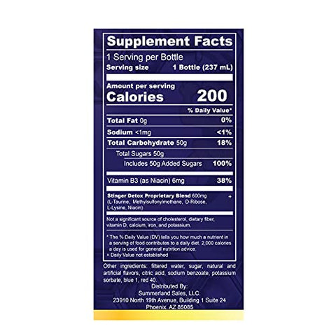 Buzz 5X Bebida Extra Forte Sabor Uva – 240 ml – 2 Unidades - Stinger Detox