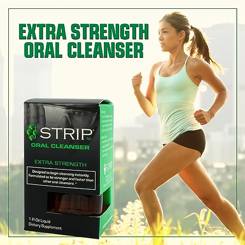 Strip Detox Oral Cleanser Extra Forte – Limpeza Instantânea Potente do Sistema Profundo – Fórmula Forte (30 ml) (Pacote com 2) - Wellgenix