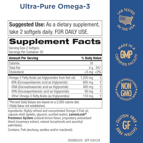 Kit Purity Products – Ômega-3 Ultra-Puro de Peixe do Dr. Cannell com Vitamina D, Vitamina K2, Zinco, Magnésio Citrato, Boro e Taurina