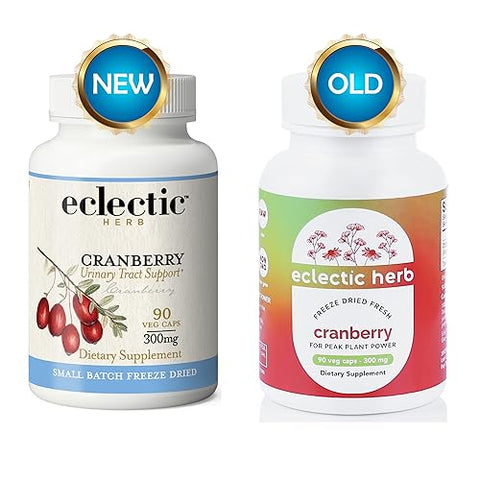 Cranberry Fresco Congelado e Desidratado | Suporte ao Trato Urinário | 90 CT (300 mg) | Não-OGM - ECLECTIC INSTITUTE