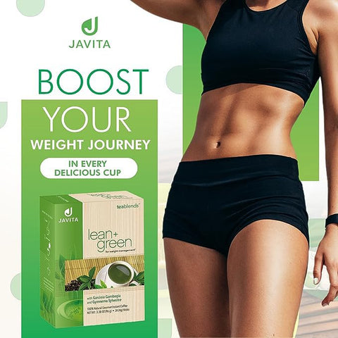 Javita - Chá Verde Japonês Premium Lean Green com Garcinia Cambogia – Super Citrimax – 100% Natural – 50g