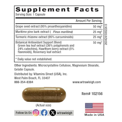 Perfor-Max: 60 Cápsulas – Fórmula Herbal Super Poderosa com 6 Fontes de Polifenóis | Produto de Saúde e Bem-Estar - Rawleigh