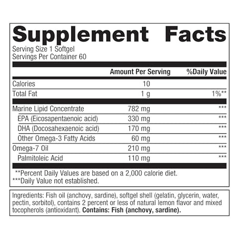 OmegaGenics Mega 10 – 330 mg EPA | Ômega 3 de alta potência | 60 cápsulas - Metagenics