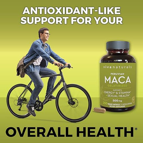 Viva Naturals - Suplemento de Raiz de Maca Peruana para Mulheres  – 100g