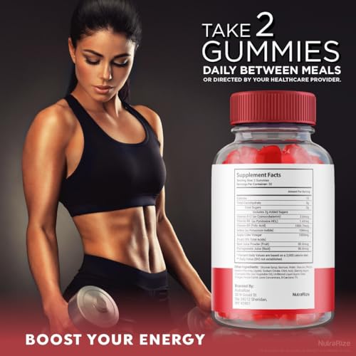 NutraRize - MD ACV Gummies – Gomas de Vinagre de Maçã MD, Gomas de Vinagre de Maçã MD e ACV para Perda de Peso Avançada, Suplemento de Força Máxima, Gomas de Vinagre de Maçã MD, Avaliações de MD Plus ACV (60 Gomas)