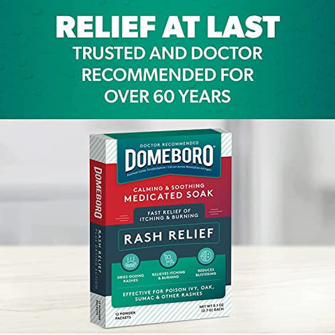 Choice One - Domeboro em Pó 12 sachês – Bayer Corporation | Tratamento eficaz | Anti-inflamatório | Alívio rápido