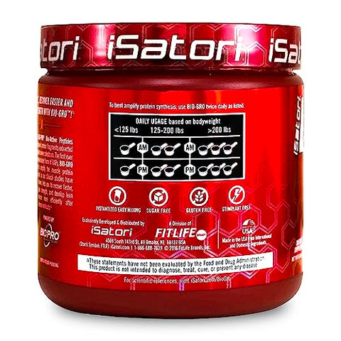 BIO-GRO Amplificador de Síntese Proteica para Recuperação Muscular – 100g - iSatori