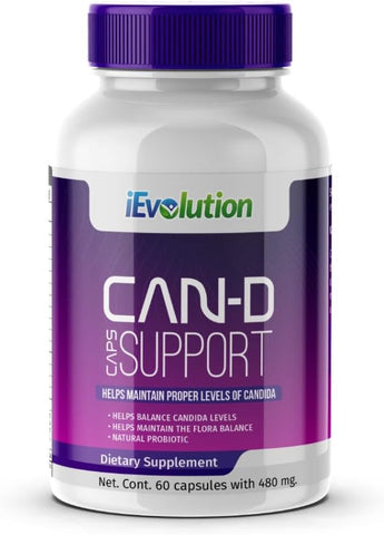 iEvolution - Can-D Caps Controle Avançado de Candida: Imunidade – Suplemento de Controle Avançado de Candida Can-D Caps: Imunidade