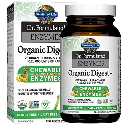 Dr Formulated Enzimas Digestivas com Papaína e Bromelina – 60 cápsulas - Garden of Life
