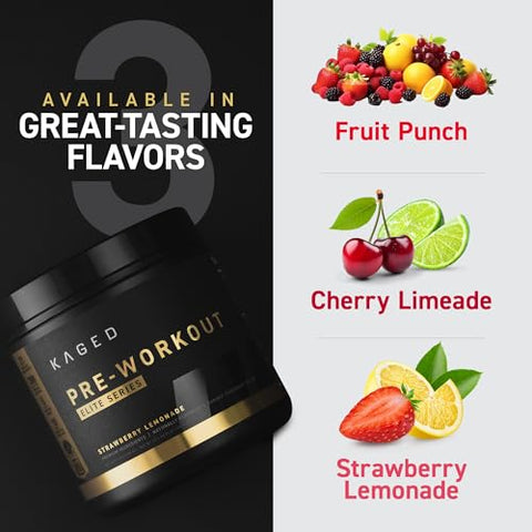 Pre Workout Powder Elite para Homens – Energia Explosiva e Desempenho Máximo - Kaged