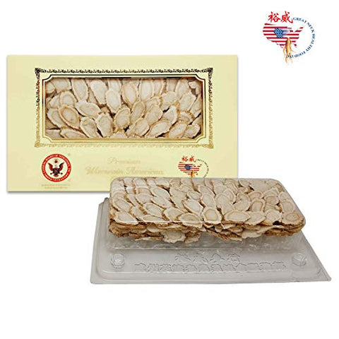 GREAT NECK HEALTHY FOOD INC. - Yu Wei Ginseng – Fatias Premium de Ginseng Americano de Wisconsin (56g) Certificado pelo Conselho de Ginseng de Wisconsin