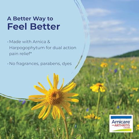 Arnicare Creme para Artrite com Garra do Diabo para Alívio da Dor nos Joelhos, Mãos, Punhos, Cotovelos e Articulações – 50g - Boiron