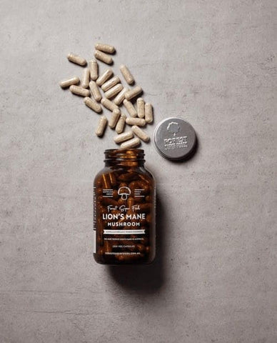 Forest Super Foods - Cogumelo Medicinal Lion’s Mane 100% Australiano Desidratado por Congelamento (Inclui Micélio) – Fornecimento de 30 Dias