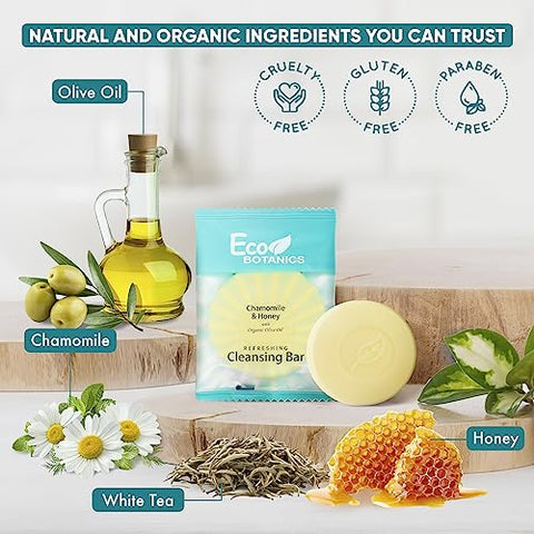 Sabonete em Barra de Limpeza Eco Botanics Tamanho Viagem 15 ml (Caixa com 100 unidades)