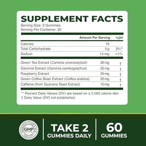 Nobi Nutrition - Gummies Queimadores de Gordura e Comprimidos de Chá Verde para Perda de Peso | Suporte Completo para Perda de Peso com Café Verde | Marca: Fat Burn
