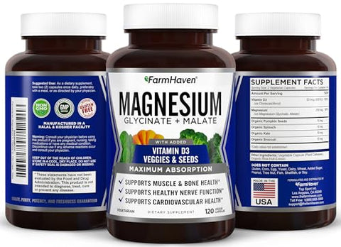 Magnesium Glycinate – Suplemento de Magnésio de Alta Absorção – 100 Cápsulas – 2000 mg por Porção – Promove Relaxamento Muscular e Bem-Estar  de Confiança em Saúde e Bem-Estar - FarmHaven