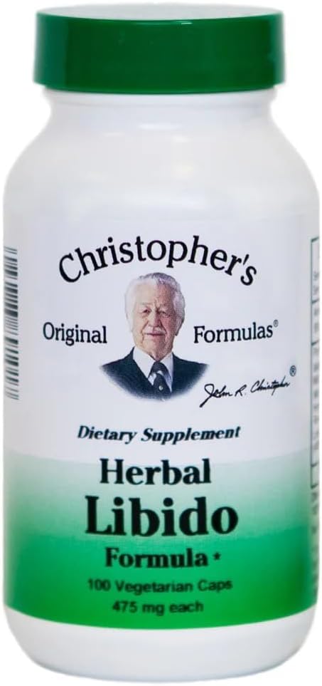 Christopher's Original Formulas - Christopher’s Original Formulas Herbal Libido 100 VegCap – Fórmula Herbal Original de Christopher para Libido – 100 Cápsulas Vegetais