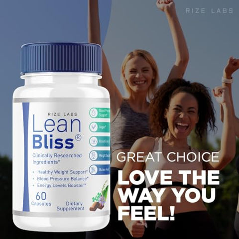 rize labs - Lean Bliss – Pílulas para Emagrecimento, Fórmula Queima de Gordura, Cápsulas Avançadas de Metabolismo LeanBliss para Gerenciamento Natural de Peso