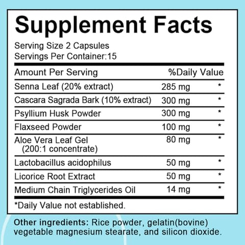 Balincer - 15 Dias de Limpeza Avançada do Intestino e Colón, Suporte para o Intestino, Detox Avançado de 15 Dias para Mulheres