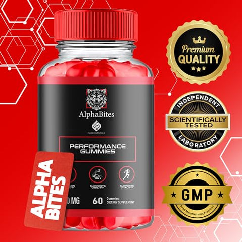 Fyvus - Alpha Bites Gummies – Suplemento de Suporte à Saúde Natural – 3 Pacotes – Alta Potência Diária e Estímulo ao Estilo de Vida Saudável – 100% Natural – AlphaBites