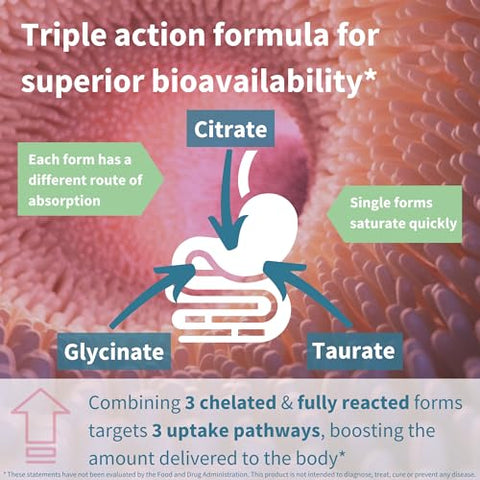 Igennus Healthcare Nutrition - Complexo Avançado de Magnésio Triplo, Totalmente Reagido – 100g