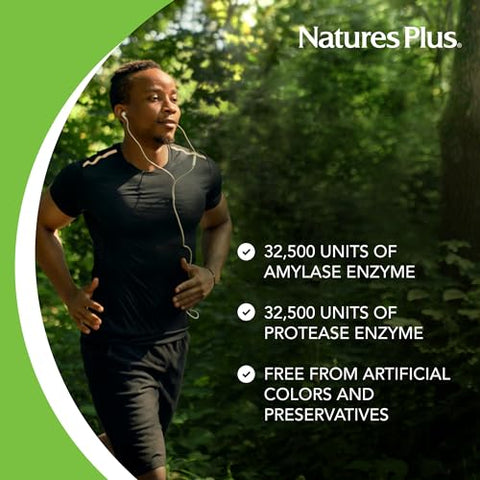 UltraZyme – 120 mg Bile de Boi, 90 Comprimidos – Suplemento Enzimático Digestivo de Máxima Potência, Promove Absorção de Nutrientes – 45 Porções - Natures Plus