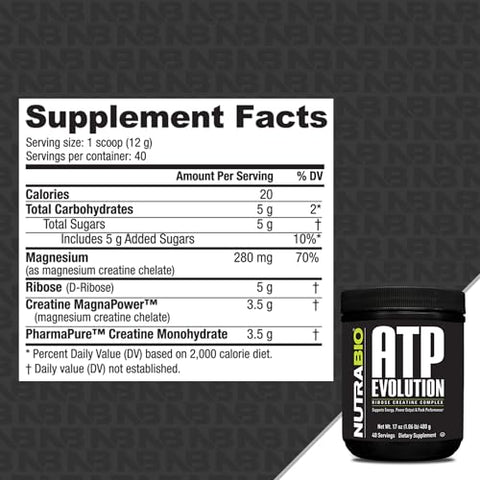 ATP Evolution: Recuperação Muscular Supercharged, 500g em Pó – 40 Porções - NutraBio