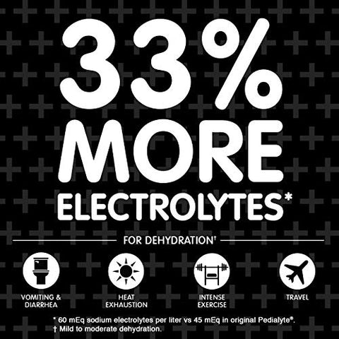 AdvancedCare Plus Pó de Eletrólitos com 33% mais eletrólitos e Prebióticos PreActiv, Sabor Morango Gelado – Embalagem em Pó - Pedialyte