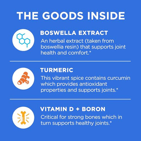 Ultra Joint Softgels – Extrato de Boswellia, Cúrcuma, Vitamina D, Boro – 30 Dias de Suprimento – 30ct - OLLY