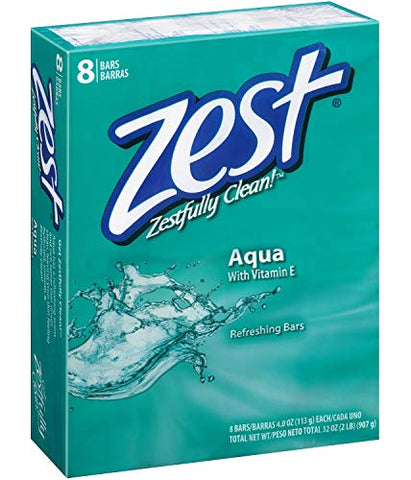 Sabonete em Barra 113g 8 unid. Aqua 2-Pack – Marca Zest - Zest