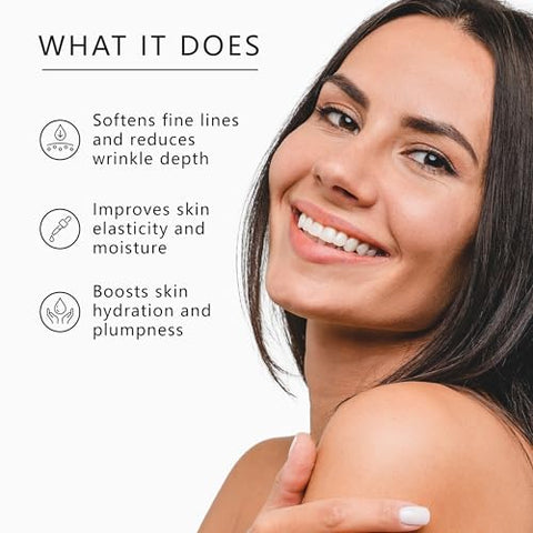 ASTERWOOD - Asterwood Serum Matrixyl 3000 Argireline com Ácido Hialurônico – Anti-Envelhecimento e Anti-Rugas – Peptídeos para o Rosto, 59ml/2g