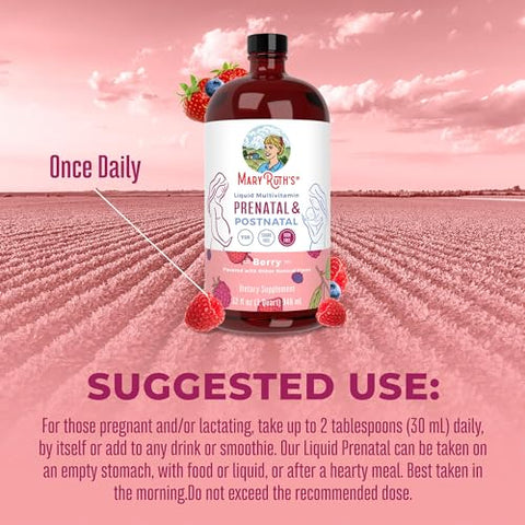 MaryRuth Organics - MaryRuth’s Postnatal: Suplemento Pós-Parto para Nutrição Materna – 60 Cápsulas Veganas  de Confiança
