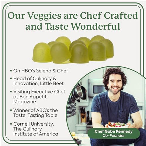 WonderGreens Gummies Super Greens com Probióticos – Multivitamínico para Bem-Estar, Energia, Imunidade e Saúde Intestinal – Sabor Maçã Verde (60 Unidades) - Plant People
