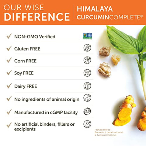 Curcumin Complete – Suporte Articular e Flexibilidade Ótima – 60 Cápsulas - Himalaya