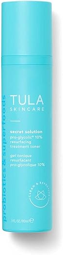 Skin Care – Tônico Facial Pro-Glicólico 10% pH Resurfacing – Esfoliação e Hidratação Suave da Pele com Probióticos e Ácido Glicólico – 100ml - TULA