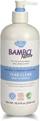 Shampoo para Bebê, 500ml, Fórmula Suave e Transparente - Bambo Nature