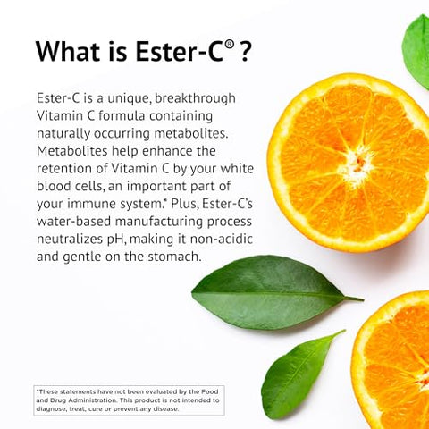 Ester-C 1000 mg com Bioflavonoides Cítricos – 90 Cápsulas (Pacote com 3) – Suporte Imunológico 24 Horas – Não-OGM, Livre de Glúten – 270 Porções Totais - American Health