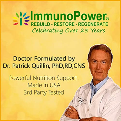 ImmunoPower - Ouro – Nova Fórmula – Suporte Direcionado para Aumentar a Atividade das Células Natural Killer com 35 Vitaminas Minerais – Fórmula em Pó