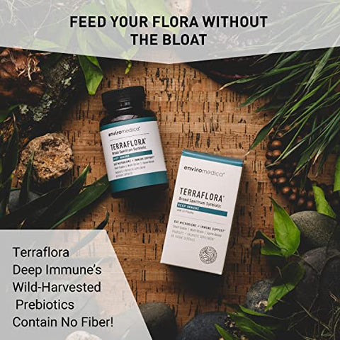 Terraflora Deep Immune – Probiótico Prebiótico SBO de Bacillus Spore Form Synbiotic com LC-Plasma – Impulsionador Imunológico Poderoso (60ct) - Enviromedica