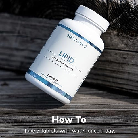 Fórmula de Suporte Lipídico – Saúde Cardiovascular Ajuda a Manter Níveis Saudáveis de Colesterol, Saúde Endotelial - Revive MD