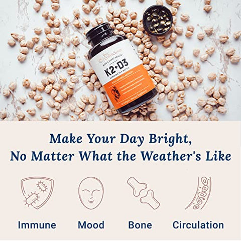 Live Conscious - Vitamina K2 MK7 com D3 | Fortaleça seus ossos |