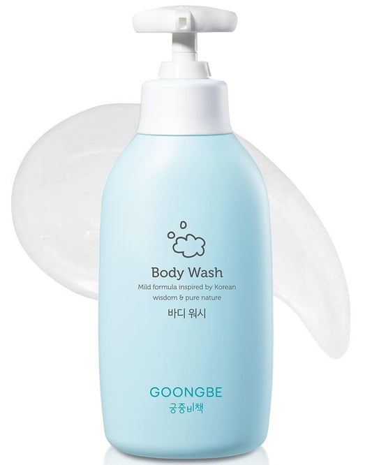 GOONGBE - Sabonete Líquido Infantil Coreano para Pele Seca e Sensível com Chá Verde – Marca: Kids Body Wash