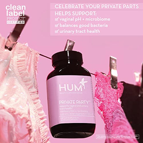 Private Party Pills – Probióticos Vaginais para o pH Feminino com Cranberry | Equilíbrio e Saúde Intima - HUM