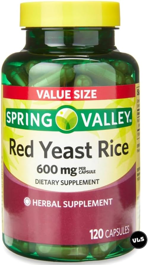 Generic - Red Yeast Rice Spring Valley | 600 mg Cápsulas | 120 Unidades VLS Sticker