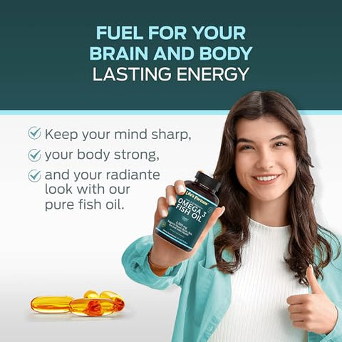 Life's Fortune - Life’s Fortune Ômega 3 Concentrado de Óleo de Peixe 2500 mg, 60 Softgels, Alta Potência, EPA