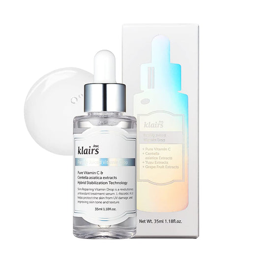 DearKlairs] Freshly Juiced Vitamin Drop – Soro de Vitamina C Pura 5%, 35ml, Potente Rejuvenescedor Facial, Antioxidante para o Rosto