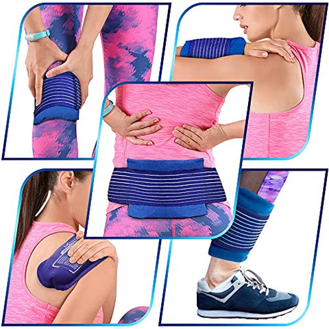 MEDVICE - Medvice 2 – Gel Reutilizável para Lesões, Dor nas Articulações, Dores Musculares e Inflamação Corporal – Envoltórios de Gel Ajustáveis